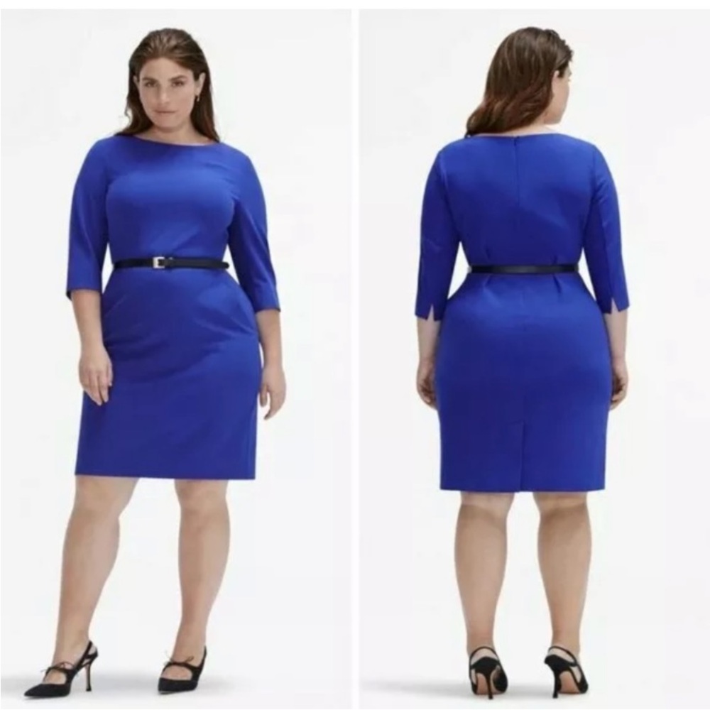 MM Lafleur Blue Etsuko Dress missing belt